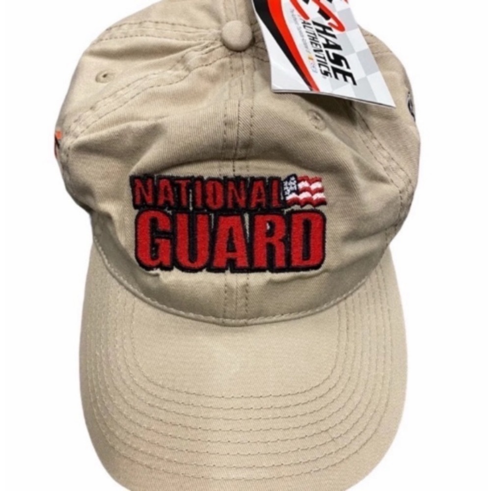 Chase Authentics Jr Motorsports #5 Racing NASCAR National Guard Khaki Hat / Cap